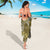 Gold Polynesian Tribal Frangipani Tropical Vibe Sarong