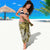 Gold Polynesian Tribal Frangipani Tropical Vibe Sarong