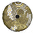 Gold Polynesian Tribal Frangipani Tropical Vibe Spare Tire Cover