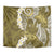 Gold Polynesian Tribal Frangipani Tropical Vibe Tapestry