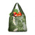 Green Polynesian Tribal Frangipani Tropical Vibe Grocery Bag