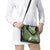Green Polynesian Tribal Frangipani Tropical Vibe Shoulder Handbag