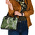 Green Polynesian Tribal Frangipani Tropical Vibe Shoulder Handbag