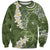 Green Polynesian Tribal Frangipani Tropical Vibe Sweatshirt