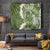 Green Polynesian Tribal Frangipani Tropical Vibe Tapestry
