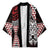 Red Aotearoa Niho Taniwha Kimono Maori Mythology Tooth - Taniko Motifs - Polynesian Pride