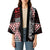 Red Aotearoa Niho Taniwha Kimono Maori Mythology Tooth - Taniko Motifs - Polynesian Pride