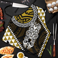 Yellow Aotearoa Niho Taniwha Apron Maori Mythology Tooth - Taniko Motifs - Polynesian Pride