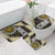 Yellow Aotearoa Niho Taniwha Bathroom Set Maori Mythology Tooth - Taniko Motifs - Polynesian Pride