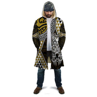 Yellow Aotearoa Niho Taniwha Cloak Maori Mythology Tooth - Taniko Motifs - Polynesian Pride