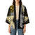 Yellow Aotearoa Niho Taniwha Kimono Maori Mythology Tooth - Taniko Motifs - Polynesian Pride