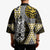 Yellow Aotearoa Niho Taniwha Kimono Maori Mythology Tooth - Taniko Motifs - Polynesian Pride