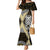 Yellow Aotearoa Niho Taniwha Mermaid Dress Maori Mythology Tooth - Taniko Motifs