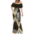 Yellow Aotearoa Niho Taniwha Mermaid Dress Maori Mythology Tooth - Taniko Motifs