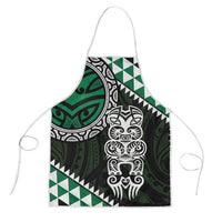 Green Aotearoa Niho Taniwha Apron Maori Mythology Tooth - Taniko Motifs - Polynesian Pride