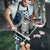 Blue Aotearoa Niho Taniwha Apron Maori Mythology Tooth - Taniko Motifs - Polynesian Pride