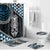 Blue Aotearoa Niho Taniwha Bathroom Set Maori Mythology Tooth - Taniko Motifs - Polynesian Pride