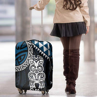 Blue Aotearoa Niho Taniwha Luggage Cover Maori Mythology Tooth - Taniko Motifs