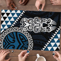 Blue Aotearoa Niho Taniwha Puzzle Maori Mythology Tooth - Taniko Motifs LT14 - Polynesian Pride
