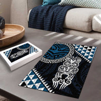 Blue Aotearoa Niho Taniwha Puzzle Maori Mythology Tooth - Taniko Motifs LT14 - Polynesian Pride