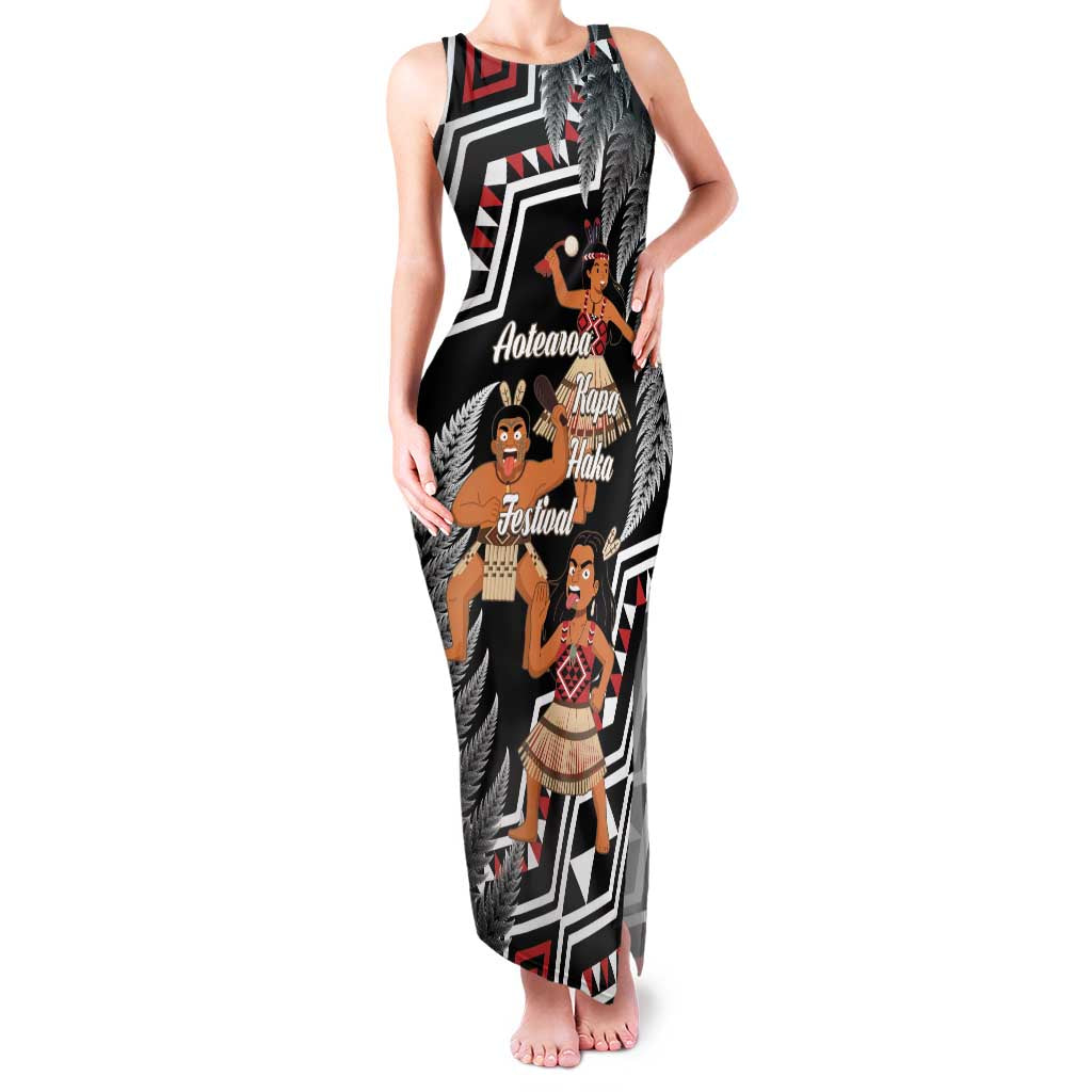 Aotearoa Kapa Haka Family Matching Tank Maxi Dress and Hawaiian Shirt 2025 Festival - Traditional Maori Dance