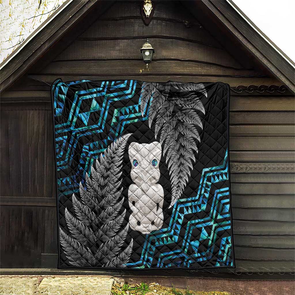Aotearoa Taniko Paua Shell With Hei Tiki Quilt LT14 - Polynesian Pride