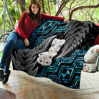 Aotearoa Taniko Paua Shell With Hei Tiki Quilt LT14 - Polynesian Pride