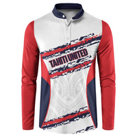 AS Venus Tahiti Football Custom Button Sweatshirt Go Champions Polynesian Pattern