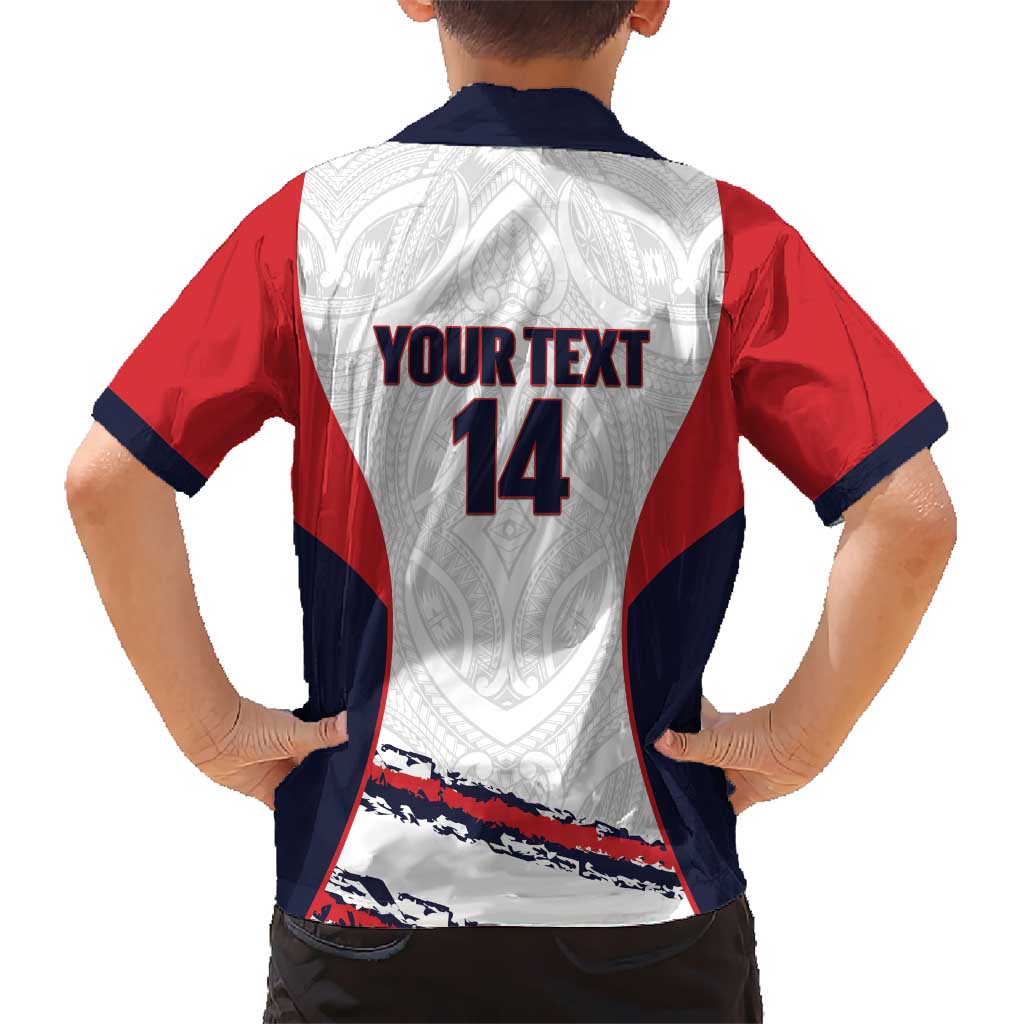 AS Venus Tahiti Football Custom Kid Hawaiian Shirt Go Champions Polynesian Pattern