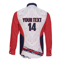 AS Venus Tahiti Football Custom Long Sleeve Button Shirt Go Champions Polynesian Pattern