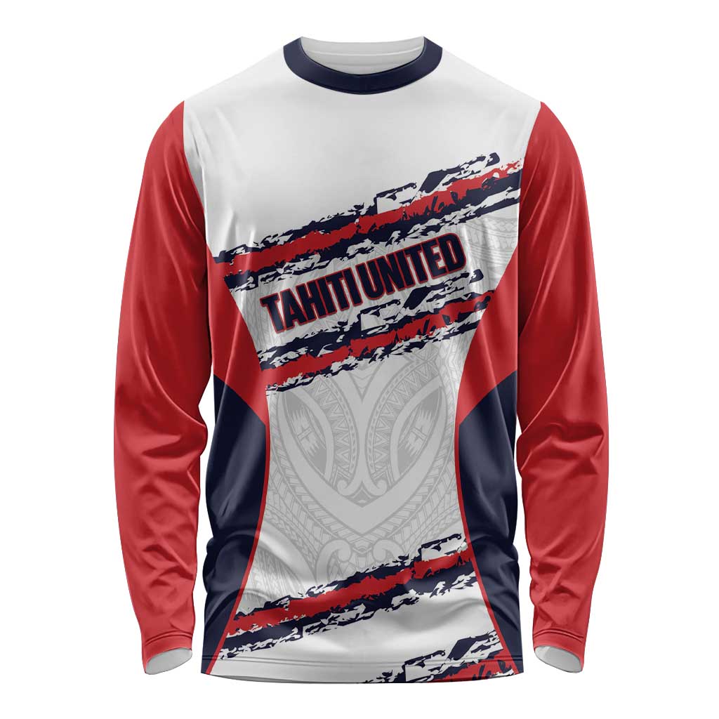 AS Venus Tahiti Football Custom Long Sleeve Shirt Go Champions Polynesian Pattern