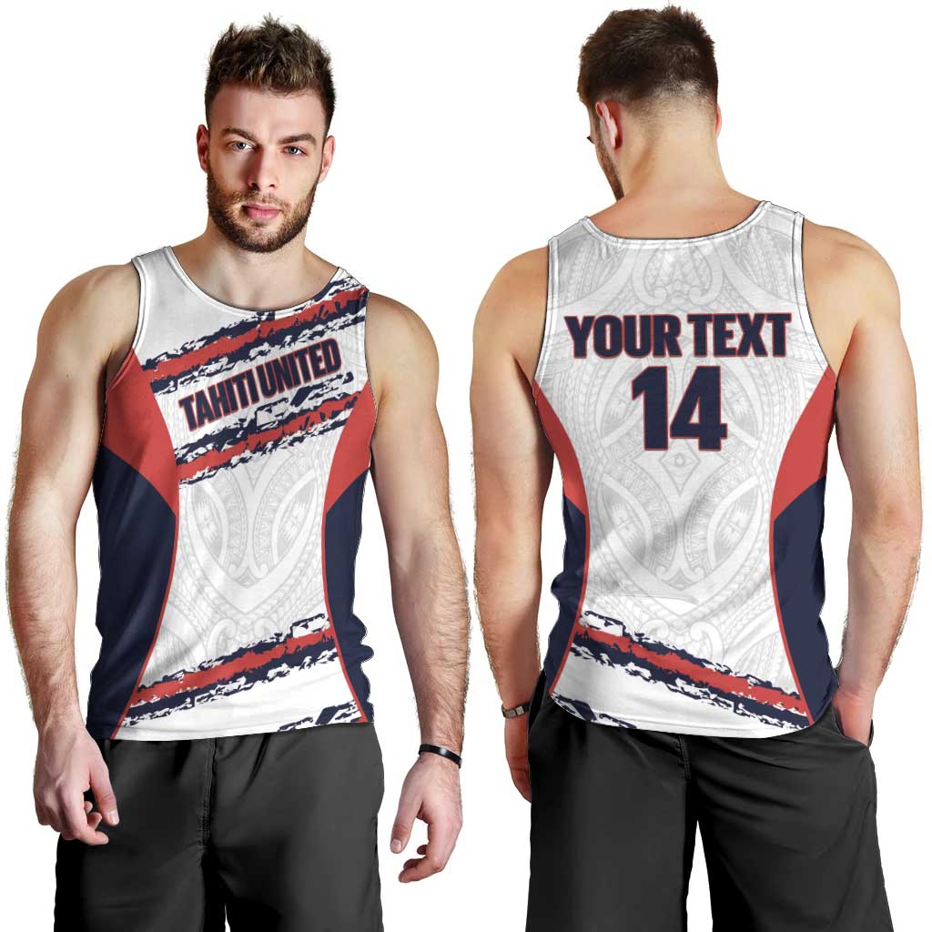AS Venus Tahiti Football Custom Men Tank Top Go Champions Polynesian Pattern