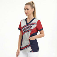 AS Venus Tahiti Football Custom Scrub Top Go Champions Polynesian Pattern