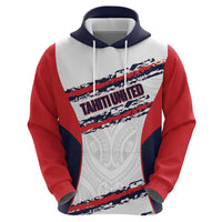 AS Venus Tahiti Football Custom Zip Hoodie Go Champions Polynesian Pattern