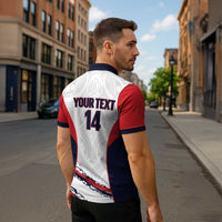 AS Venus Tahiti Football Custom Zipper Polo Shirt Go Champions Polynesian Pattern