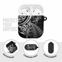 New Zealand Lizard AirPods Case Silver Fern Aotearoa Maori - Polynesian Pride