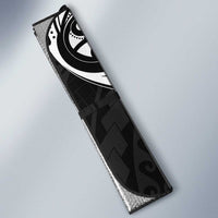 New Zealand Lizard Auto Sun Shade Silver Fern Aotearoa Maori - Polynesian Pride