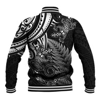 New Zealand Lizard Baseball Jacket Silver Fern Aotearoa Maori LT14 - Polynesian Pride