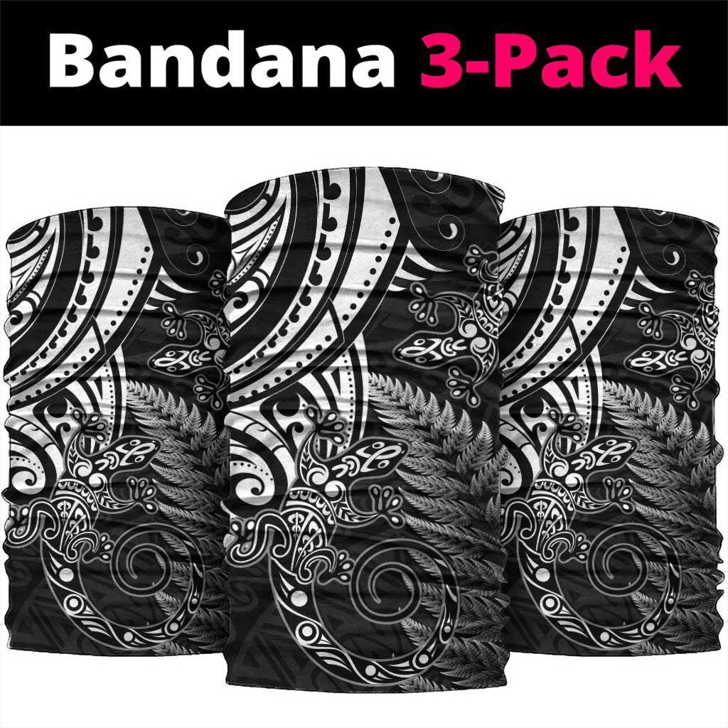 New Zealand Lizard Neck Gaiter Silver Fern Aotearoa Maori - Polynesian Pride