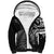 New Zealand Lizard Sherpa Hoodie Silver Fern Aotearoa Maori LT14 Unisex Black - Polynesian Pride