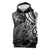 New Zealand Lizard Sleeveless Hoodie Silver Fern Aotearoa Maori - Polynesian Pride