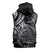 New Zealand Lizard Sleeveless Hoodie Silver Fern Aotearoa Maori - Polynesian Pride
