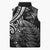 New Zealand Lizard Sleeveless Puffer Jacket Silver Fern Aotearoa Maori - Polynesian Pride