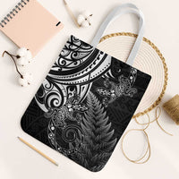 New Zealand Lizard Tote Bag Silver Fern Aotearoa Maori - Polynesian Pride