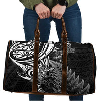 New Zealand Lizard Travel Bag Silver Fern Aotearoa Maori - Polynesian Pride