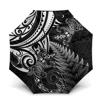 New Zealand Lizard Umbrella Silver Fern Aotearoa Maori - Polynesian Pride