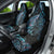 New Zealand Lizard Car Seat Cover Silver Fern Aotearoa Maori With Paua Shell