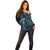 New Zealand Lizard Off Shoulder Sweater Silver Fern Aotearoa Maori With Paua Shell LT14 - Polynesian Pride
