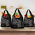 Custom New Zealand Haka Rugby Grocery Bag Pacific Go Black Silver Fern