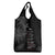 Custom New Zealand Haka Rugby Grocery Bag Pacific Go Black Silver Fern